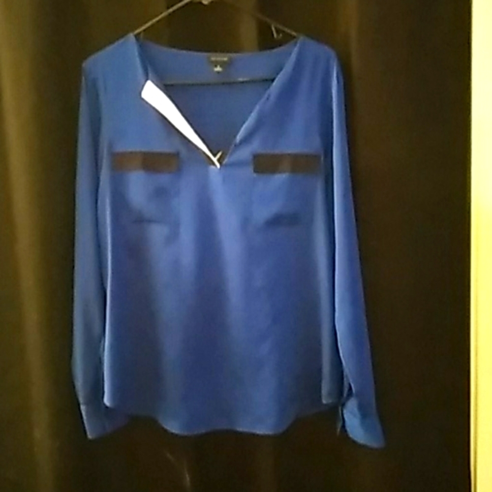 Ann Taylor Blouse  Size M  Royal Blue